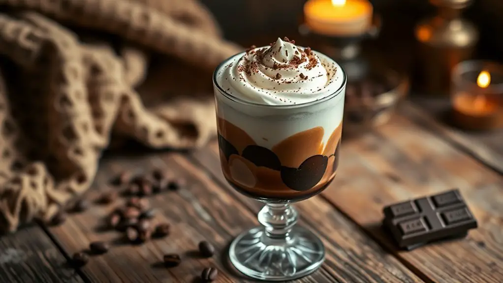 chocolate flavored white russian cocktail