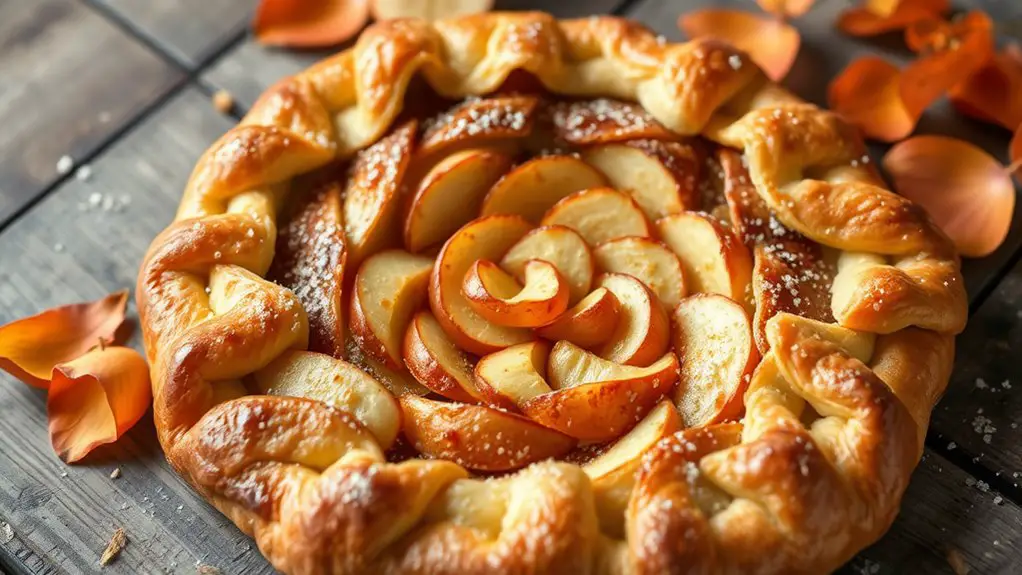 cinnamon infused rustic apple tart