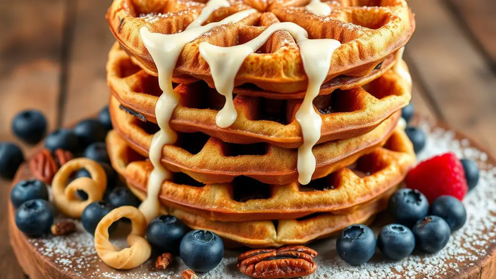 cinnamon roll flavored waffles