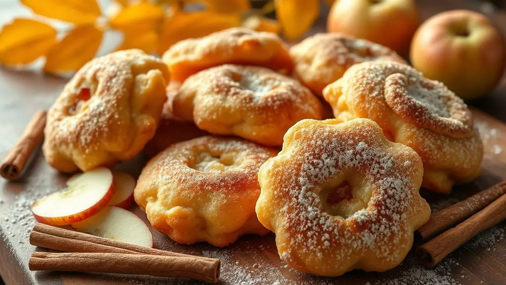 cinnamon sugar apple fritters