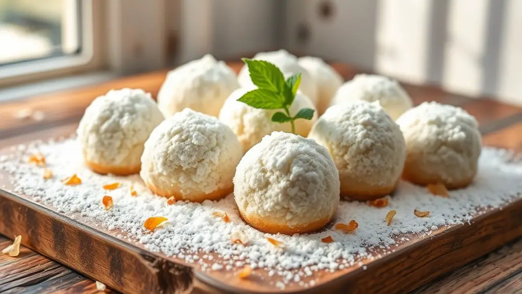 coconut filled snowy treats