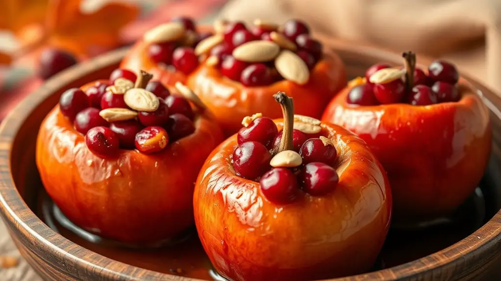 cranberry orange stuffed apples