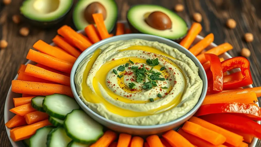 creamy avocado based dip