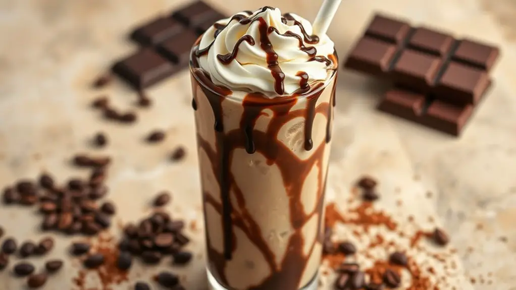 creamy chocolate dessert drink