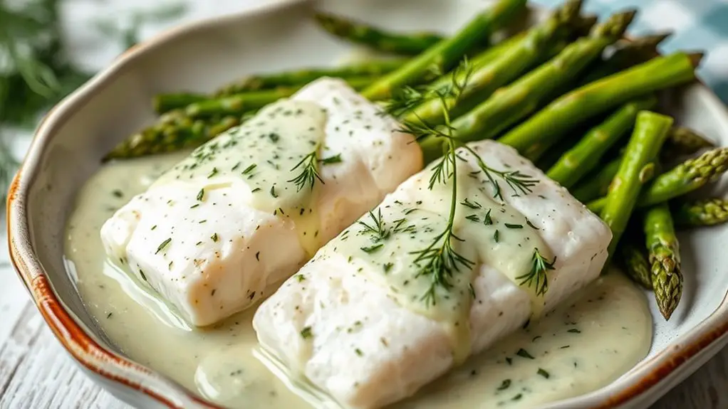 creamy dill cod bake