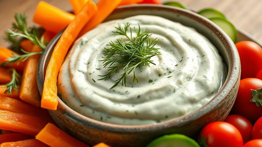 creamy dill yogurt dip