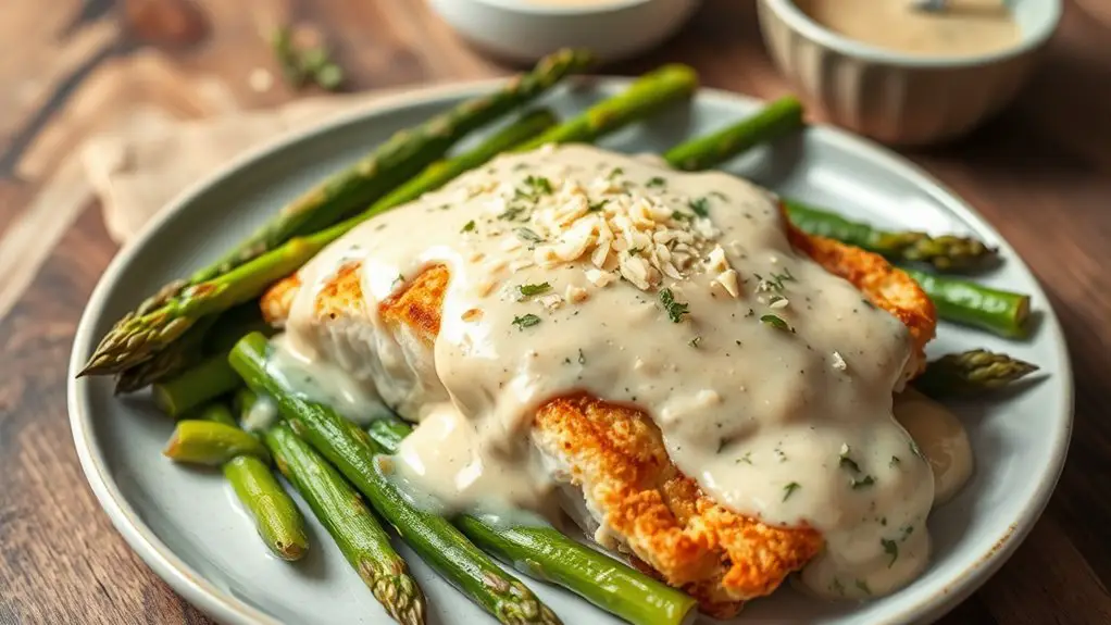 creamy garlic parmesan fish