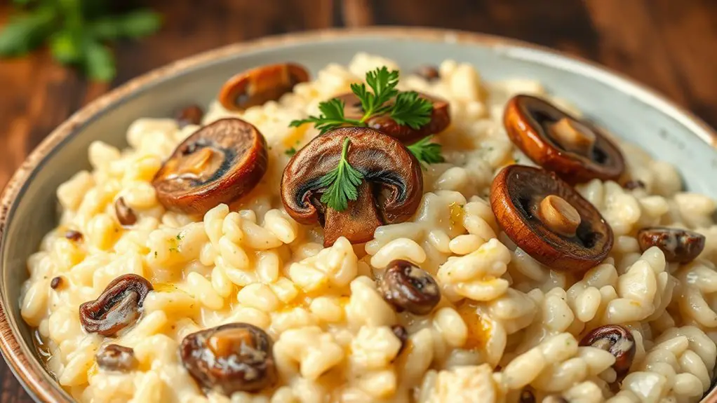 creamy mushroom risotto recipe