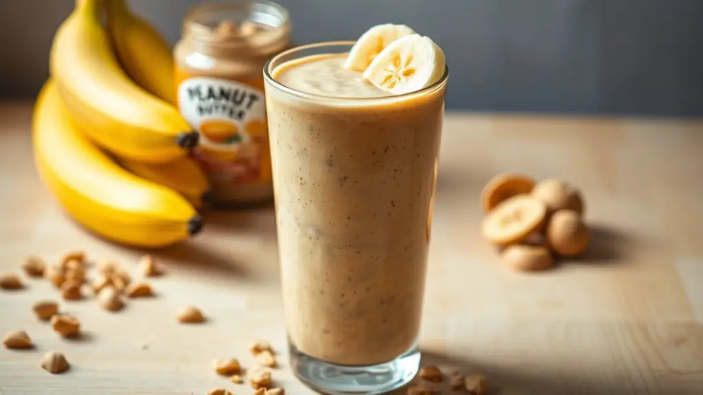 creamy peanut butter smoothie