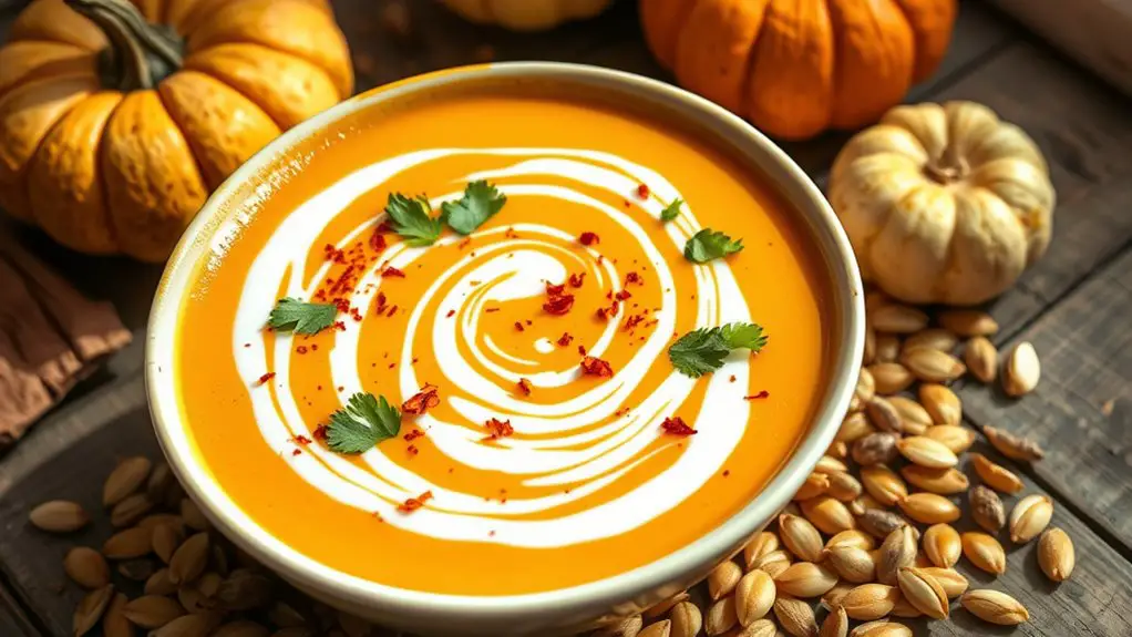 creamy spicy pumpkin soup