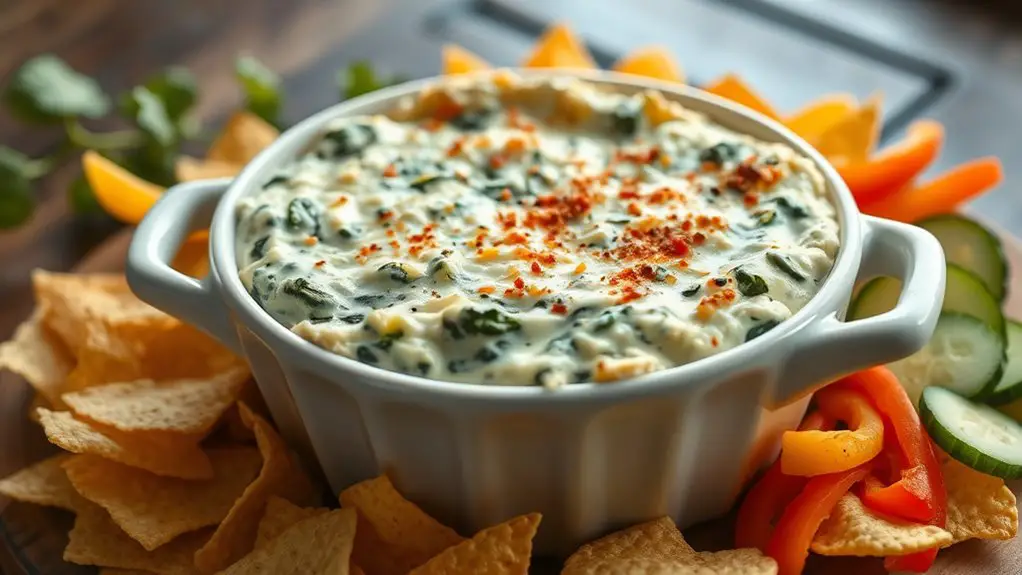 creamy spinach artichoke dip