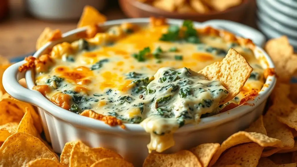 creamy spinach artichoke dip