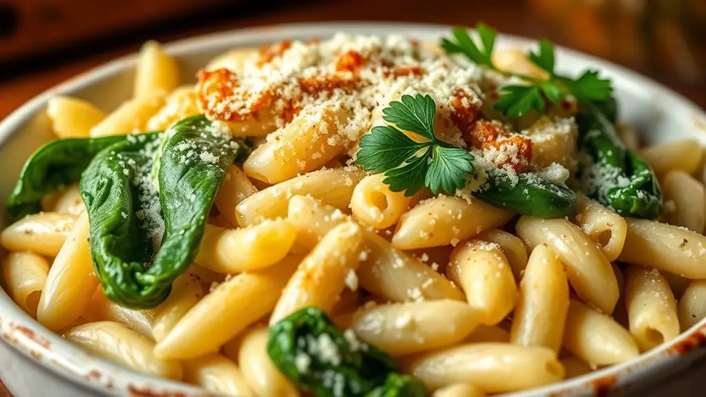 creamy spinach ricotta pasta