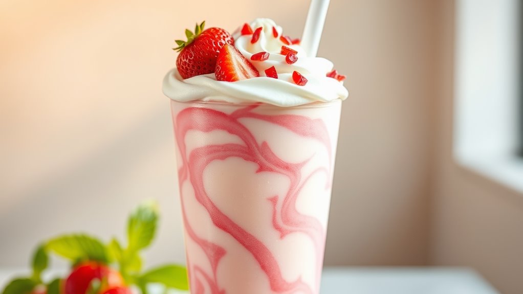 creamy strawberry vanilla delight