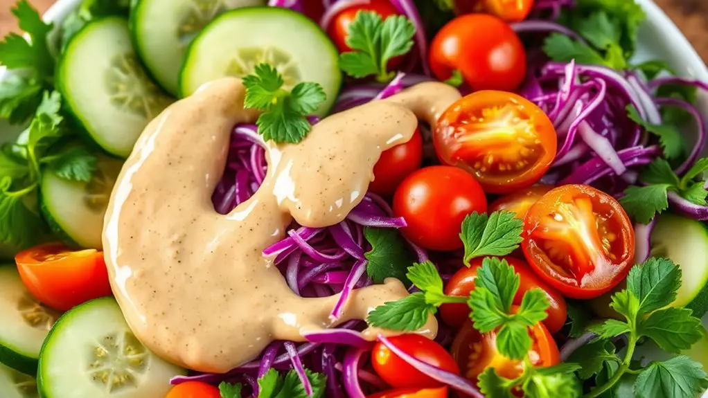 creamy tahini salad dressing