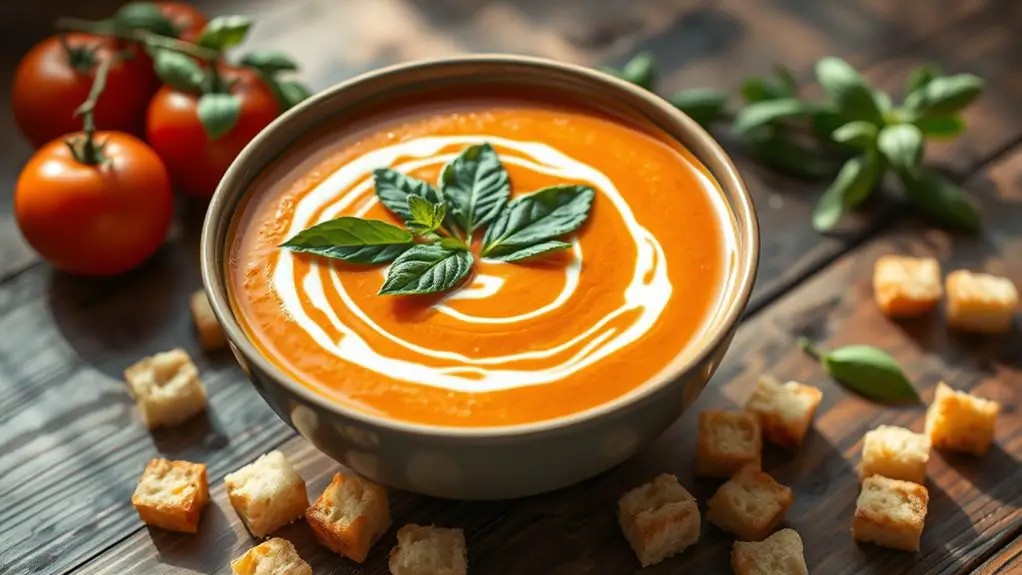 creamy tomato basil soup