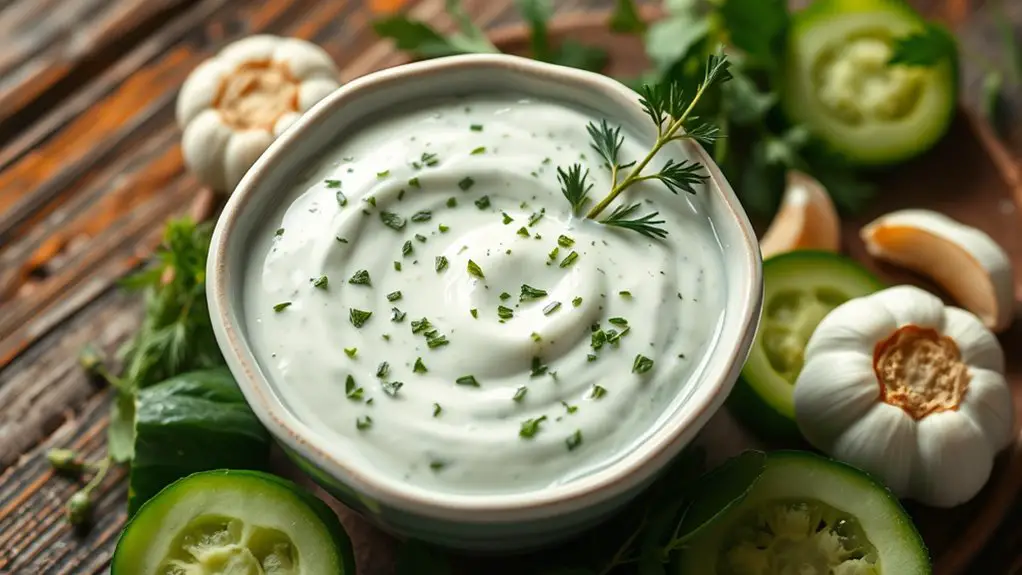 creamy yogurt cucumber dressing