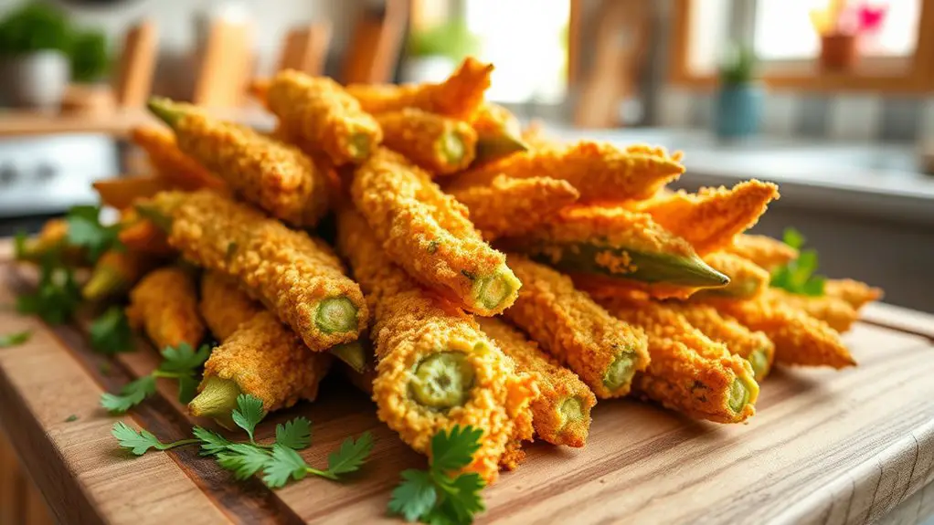 crispy baked okra recipe