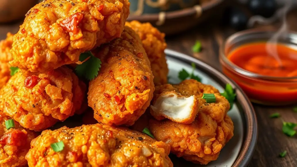 crispy flavorful spicy chicken