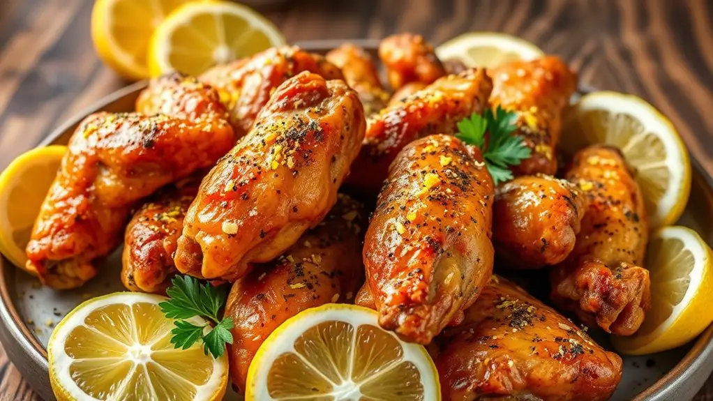 crispy lemon pepper wings