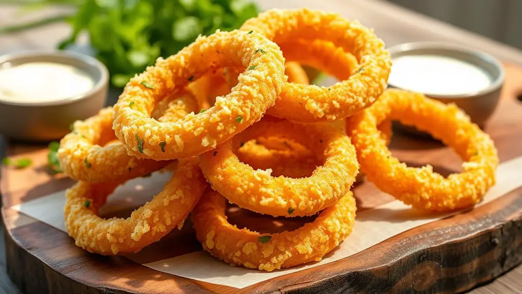 crispy parmesan herb rings