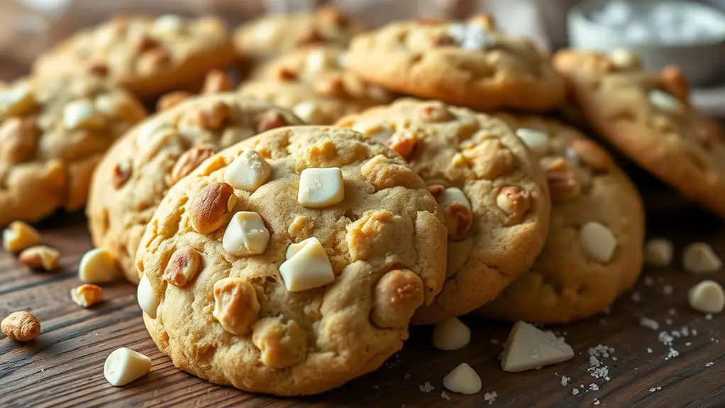 crispy white chocolate cookies