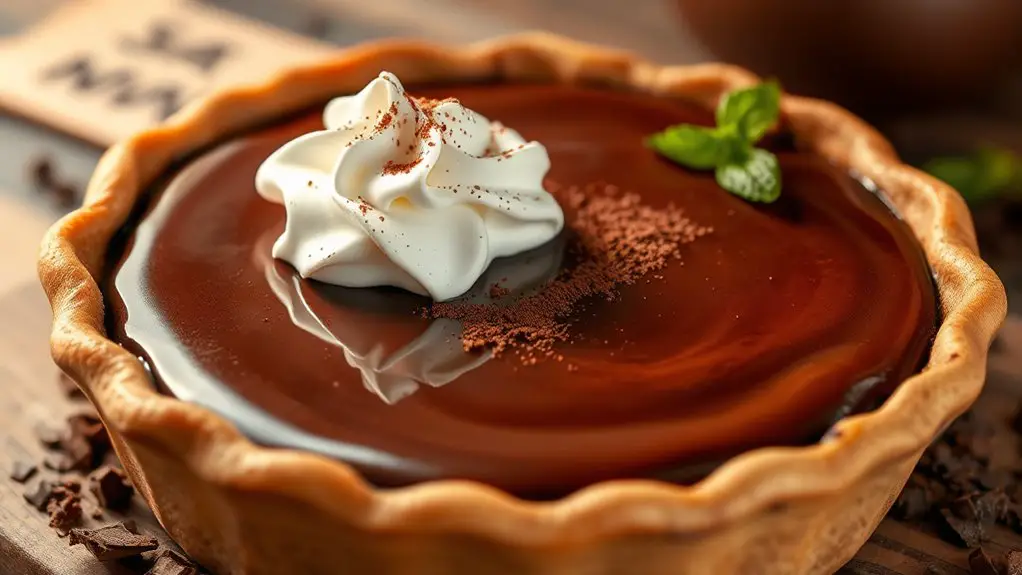 decadent chocolate dessert pie