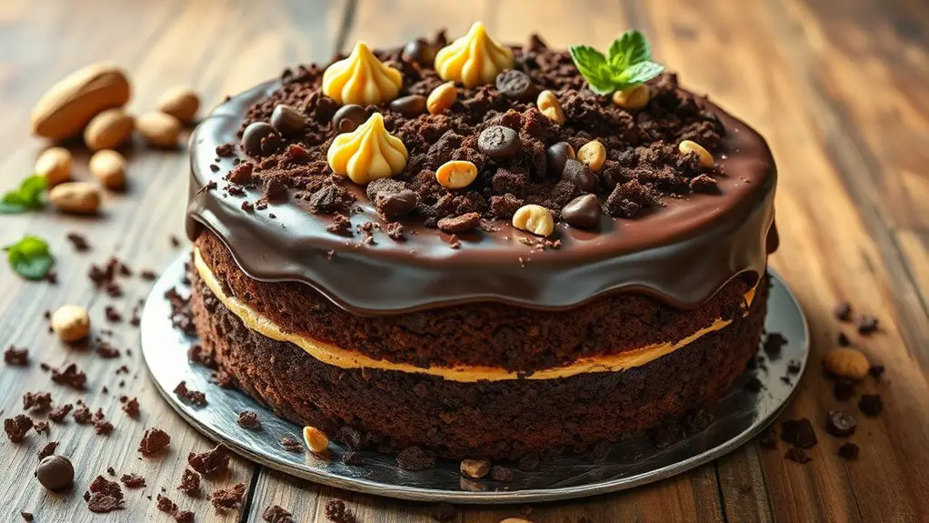 decadent chocolate peanut butter dessert