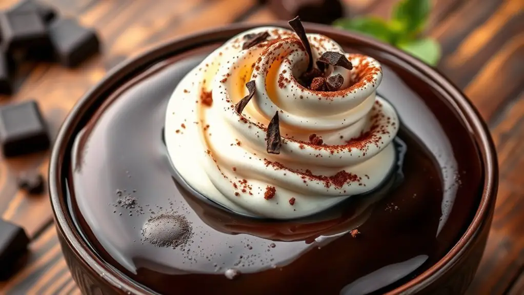 decadent dark chocolate dessert