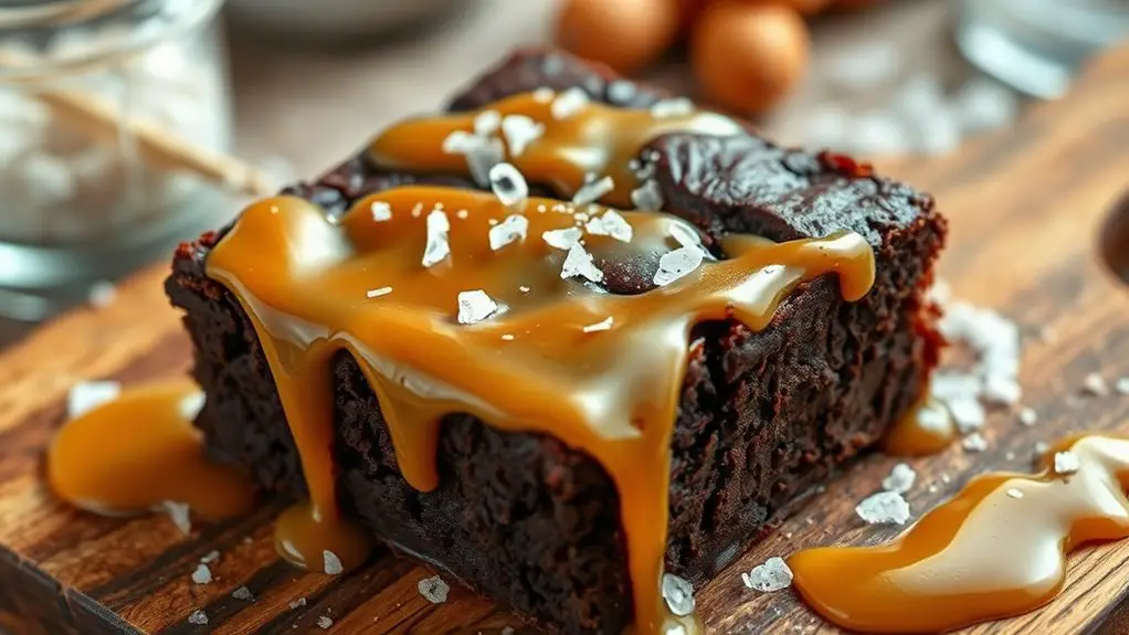 decadent salted caramel brownies