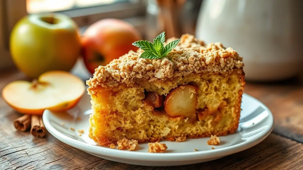 delicious apple crumb cake