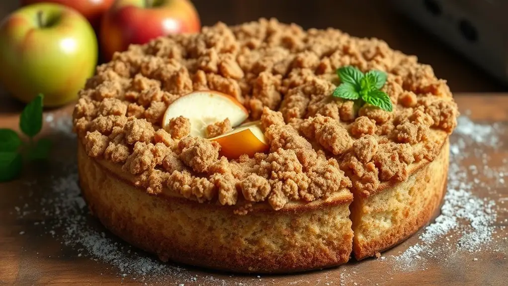 delicious apple crumb cake