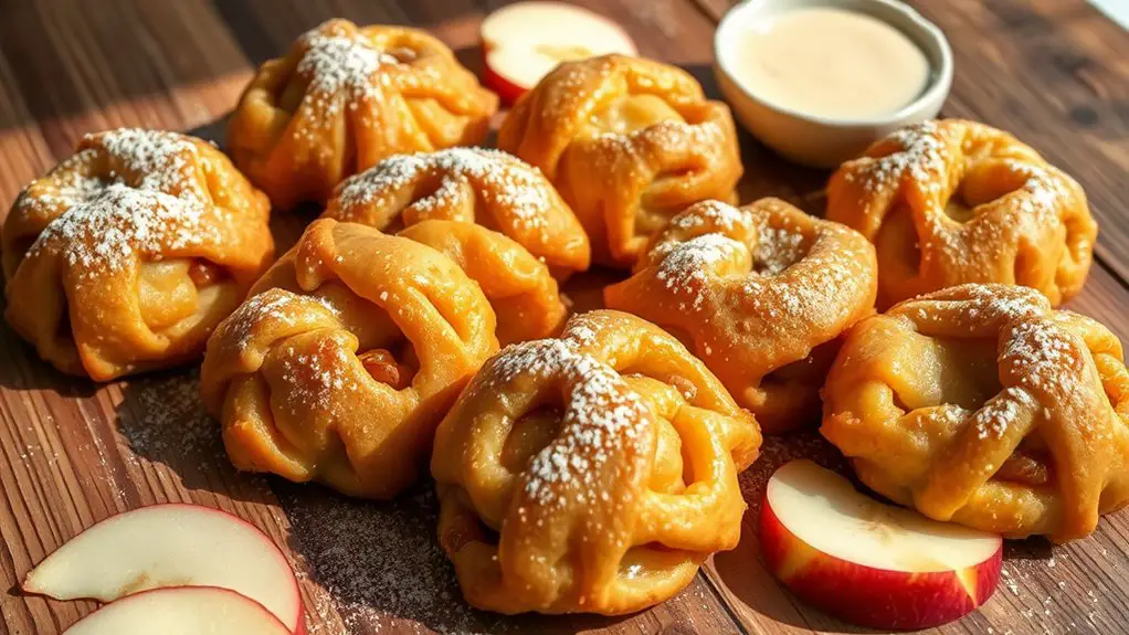 delicious baked apple fritters