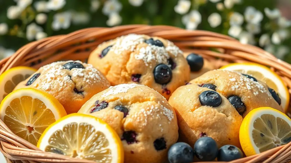 delicious blueberry lemon muffins