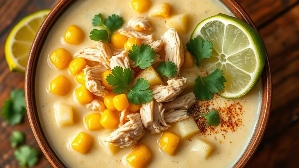 delicious chicken corn chowder