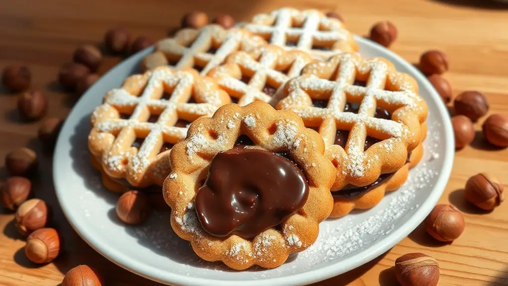 delicious chocolate hazelnut cookies