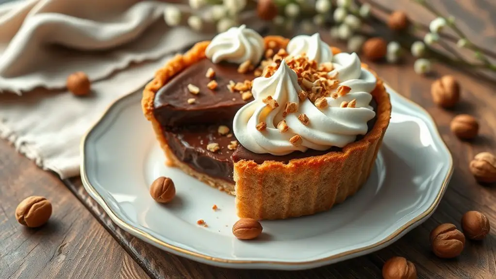 delicious chocolate nut pie