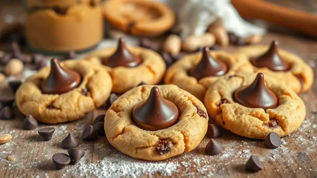 delicious chocolate peanut butter cookies