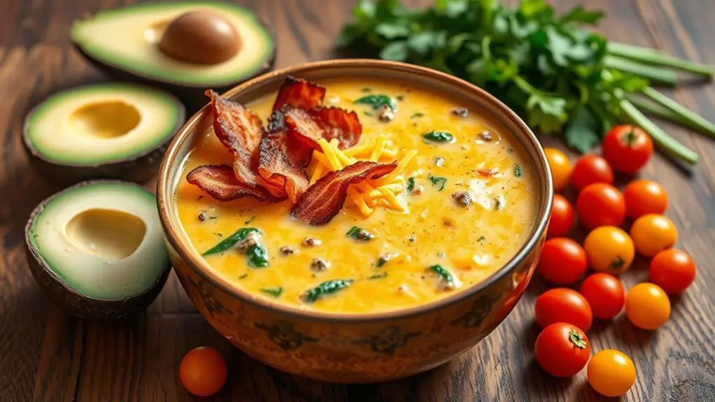 delicious low carb cheeseburger soup