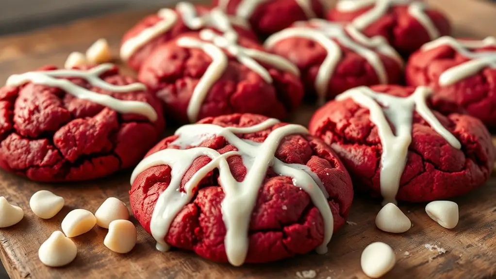 delicious red velvet cookies