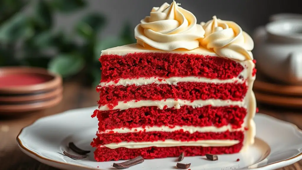 delicious red velvet dessert