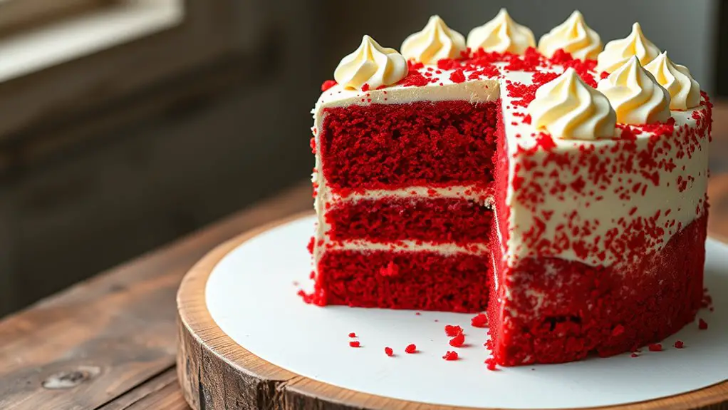 delicious red velvet dessert