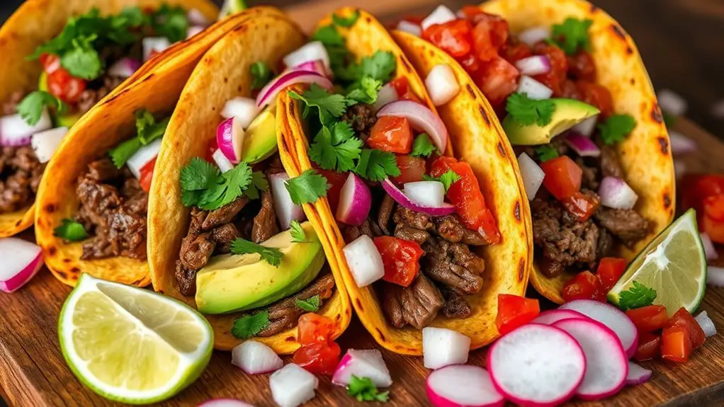 delicious seasoned beef tacos