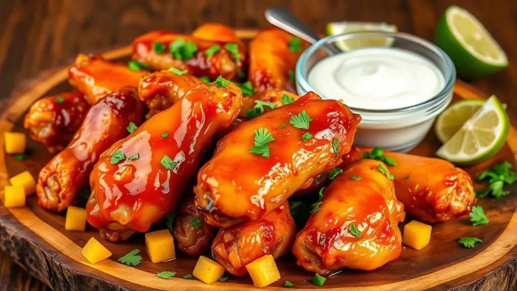 delicious spicy chicken wings