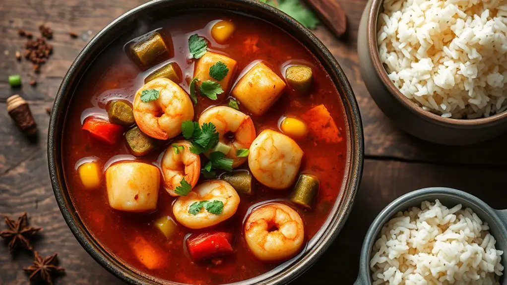 delicious spicy seafood stew