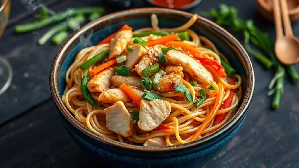 delicious stir fried noodle dish