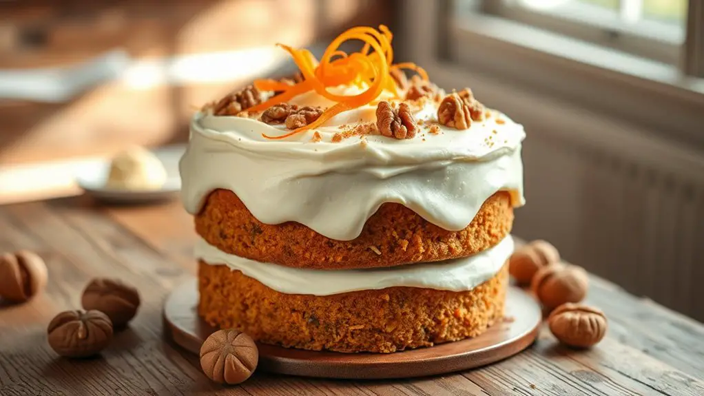 deliciously moist carrot cake