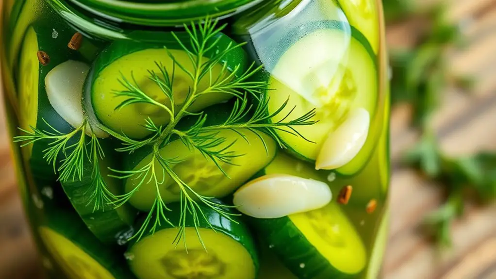 dill flavored pickled cucumbers recipe