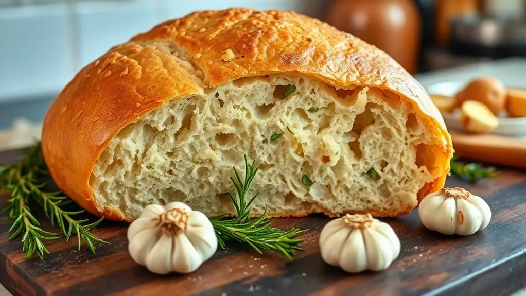 easy garlic herb bread