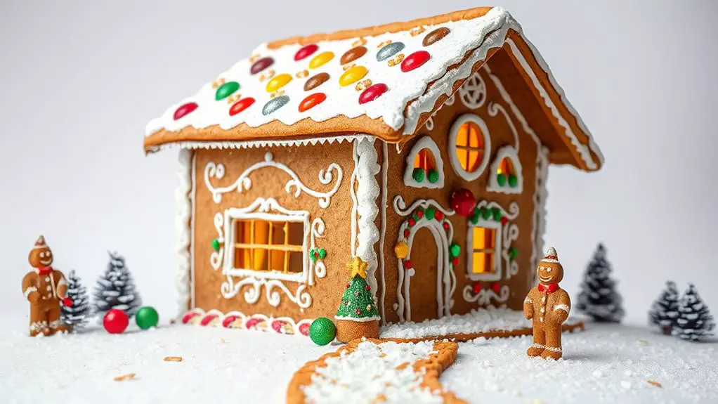 festive gingerbread with spices